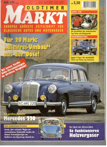 Oldtimer markt heft 1995 - oldtimer-,