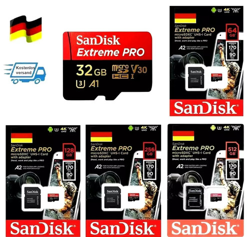 Sandisk extreme pro microsd - 4k,