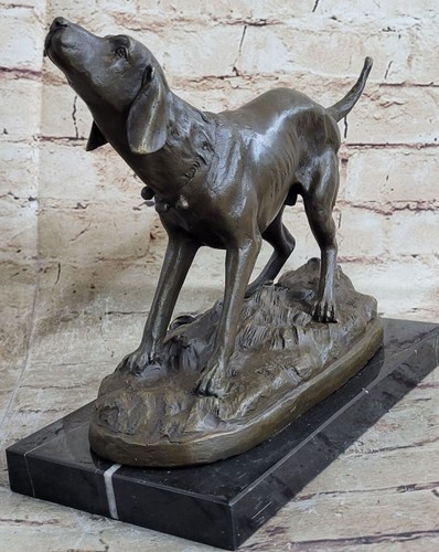 100 bronze statue jagd hund - 100%,