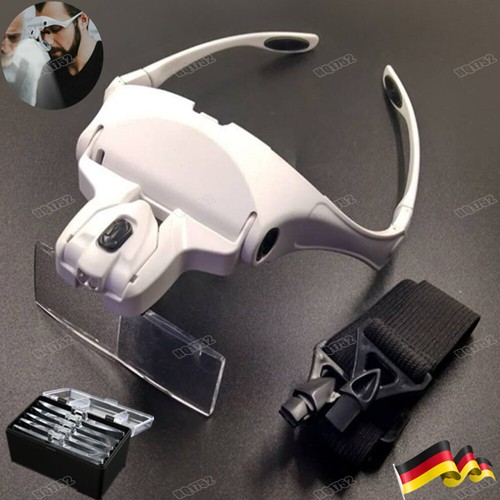 Profi led kopflupe lupenbrille - kopflupe,