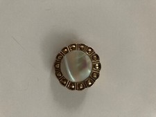 Schöne alte Schalbrosche Brosche  70er 80er Jahre  Modeschmuck D 3cm