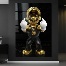 WANDBILD SUPER MARIO GOLDEN 