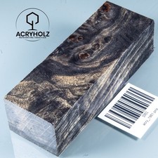 1981 Pappel Maser | 120x40x30 | Griffblock stabilisiert | ACRYHOLZ | Messergriff