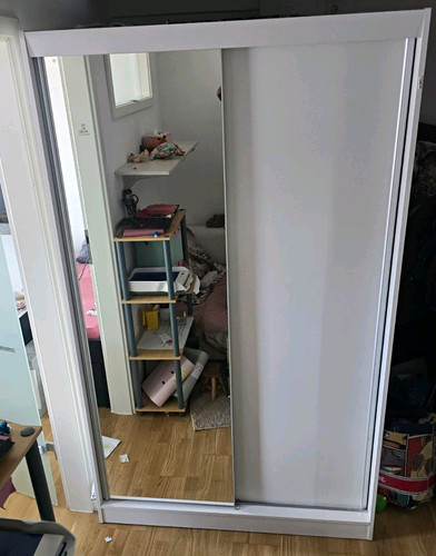 Kleiderschrank weiß - 2,