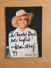 Autogrammkarte Hildegard Knef