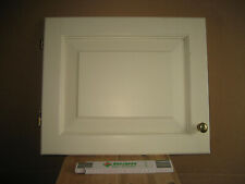 Schranktür Küchenschranktür echt Holz links Anschlag Weiß Beschläge Messingfarbe