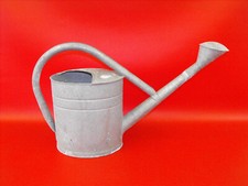 alte verzinkte Gießkanne Zinkgießkanne Garten Landhaus shabby Deko #8
