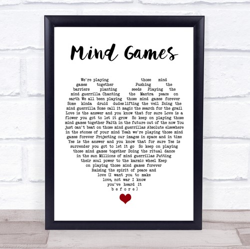 Mind games quote song lyric - games,