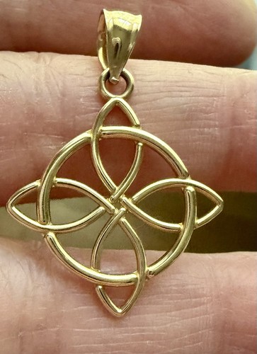 14k gelbgold hexenknoten - gelbgold,