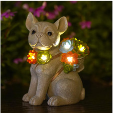 Solarhund Gartenlampe 20cm LED