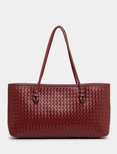 Damen Shopper Tasche Bordeaux