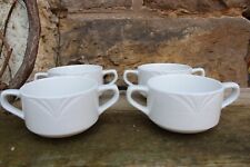 4er Set Suppentassen weiß Pulsiva