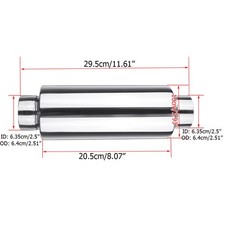 1x 2.5 Zoll Auslass Universal