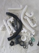 Küchenanschlüsse-Spüle, Siphon, Rohren, Ablaufgarnitur, fast alle Teile Neu