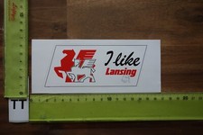 Alter Aufkleber Automobil Autohaus Werkstatt Gabelstapler LANSING