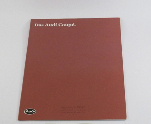 Das audi coupe - das, prospekt