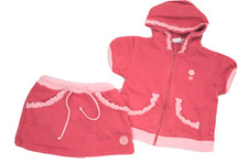Prenatal Mädchen-Kombi Sweat-Rock mit Unterhose Kapuzen-Jacke Sweatjacke Gr. 86