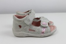 Neue Ricosta Pepino Sandalen Gr. 25 Weite M Mittel silber Glitzer für Mädchen