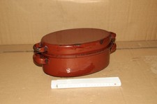 alter kleiner Emaille Bräter