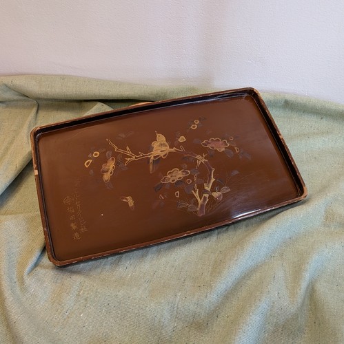 Tablett vintage lacktablett - tablett,
