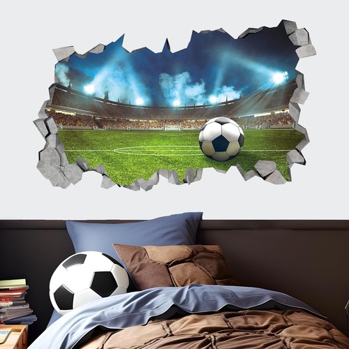 Fußball stadion wandtattoo - 3d,