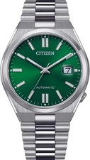 Citizen NJ0150-81X Tsuyosa Herren Automatisch Uhr Edelstahl 40 mm Silber Grün 