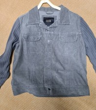 Cecil Jacke Cord /Strick  Grau Gr. M-Kombiversand möglich-