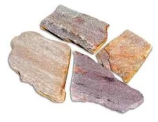 NATURSTEINVERBLENDER BODEN POLYGONALPLATTEN BRUCHSTEIN  ROT-BUNT ROSARIO