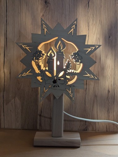 Led fensterbild sockel advent - led,