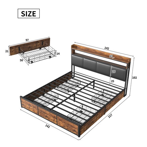 Doppelbett 140x200cm