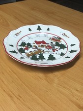 mason's christmas village Salat- oder Dessertteller