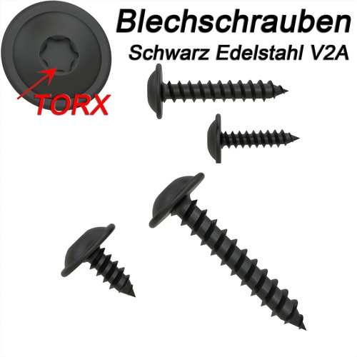 Schwarz blechschrauben torx - schwarz,