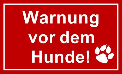 Schild warnung vor - warnung,