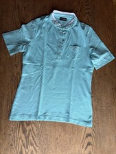 Golfino Shirt Damen 40 top Zustand türkis Perlen Strass Glitzer L Basic Polo