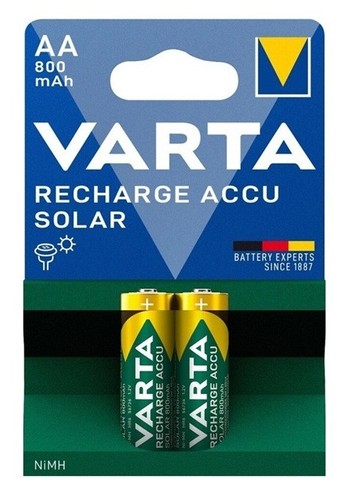 2er varta solar akku mignon - solar, aa