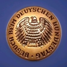 Anstecknadel Deutscher Bundestag mit Bundesadler Besuch im Reichstag Berlin