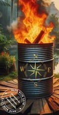 Feuertonne Himmelrichtungen