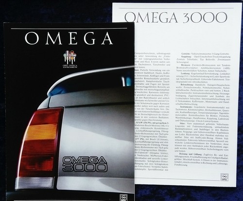 Opel omega prospekt 8 - omega, a
