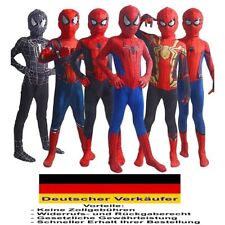 C24 - Kinder Kostüm Spiderman Junge Anzug Maske Verkleidung Fasching Karneval