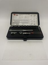 WÜRTH ZEBRA ¼" PROFI STECKSCHLÜSSEL-SET KNARRENKASTEN 16 Teile Koffer 09651116