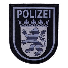 Abzeichen Polizei Hessen tarn gewebt