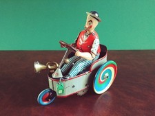 Seltener 1930er Lehmann Peter Mixtum Clown Blechspielzeug