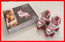 HUDORA Kinderrollschuhe Rosa Pink Rollerskates Gr. 28-31 einstellbar TOP!!!
