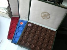 3 Stück Hockwertigen Münzbox 30x30mm-24x32mm-20x36mm Münzen