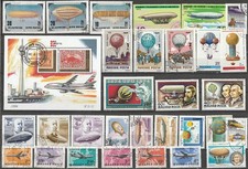 Flugzeuge Zeppelin und Ballons