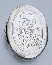 Grimm und Triepel, Nordhausen Alte Kautabak Silberdose als Geschenk für Jubilare