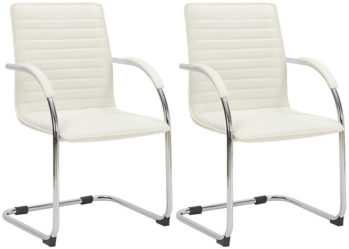 2er set besucherstühle - set,