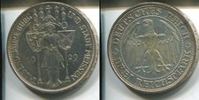 WEIMARER REPUBLIK 1929 E - 3 Reichsmark in Silber, vz - MEISSEN