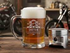 Bierkrug mit Name graviert
