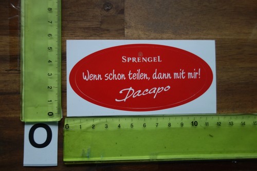 Alter aufkleber schokolade - alter,